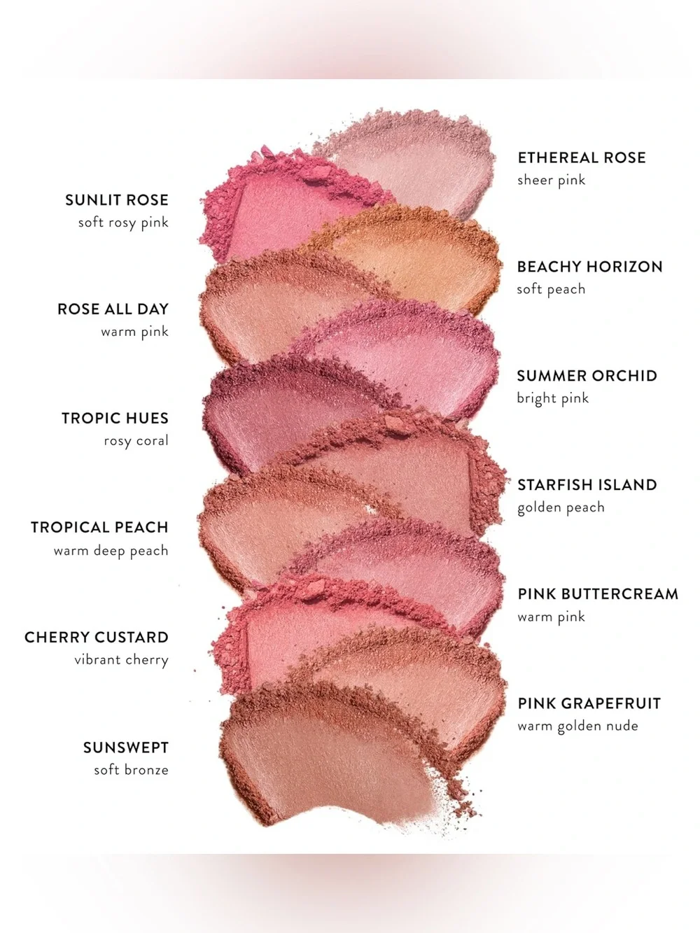 Laura Geller Tropic Hues Mini Baked Blush-n-Brighten Marbleized Blush-pink coral
